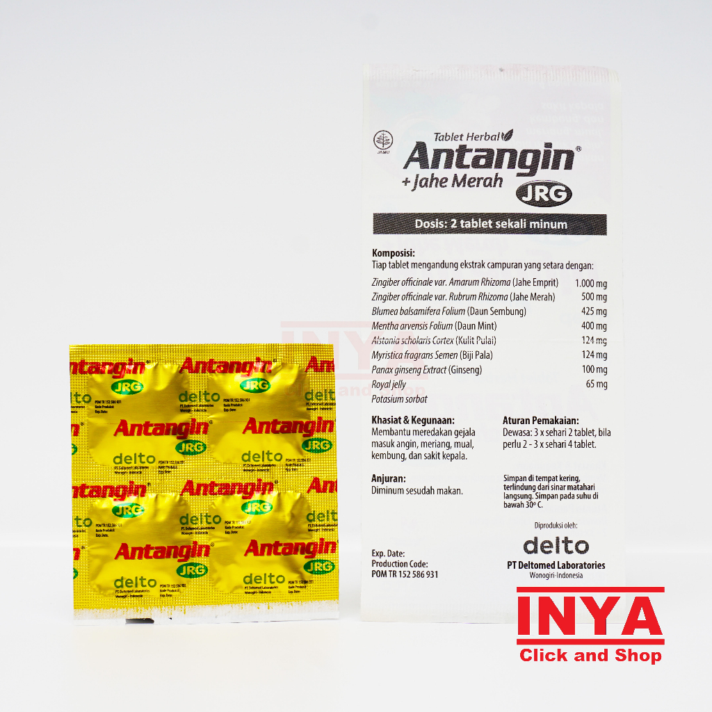 ANTANGIN JRG TABLET HERBAL + JAHE MERAH 4 Tablet STRIP