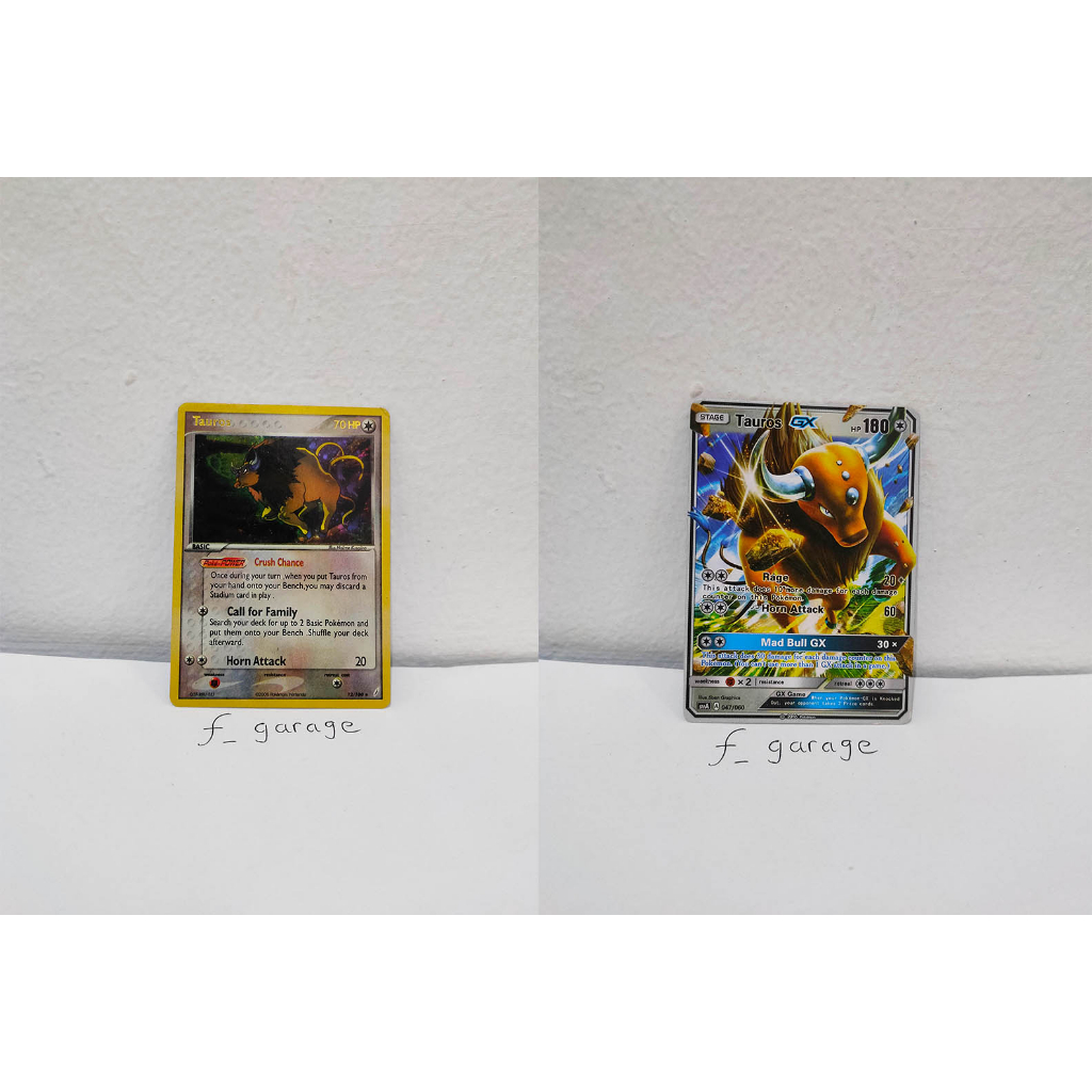 Tauros GX Hologram Holo Pokemon Card Kartu TCG English