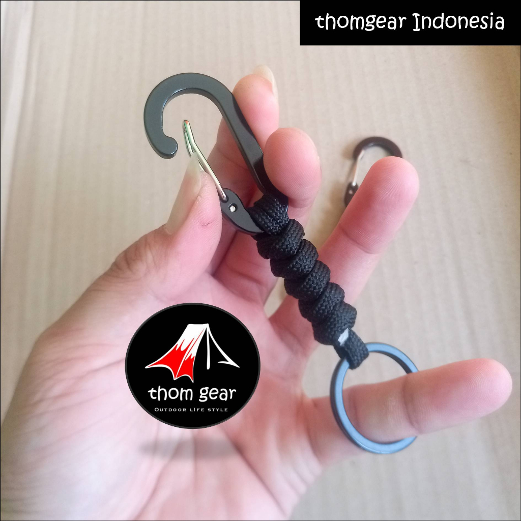 Gantungan Kunci Kontak Motor Mobil Sepeda Carabiner Aluminium Aesthetic Custom Thomgear Indonesia