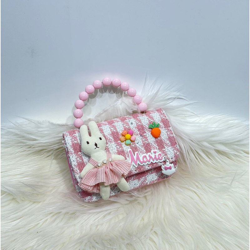 Tas Selempang Anak Wanita Korean Style Marie Chain Strap - D 013#