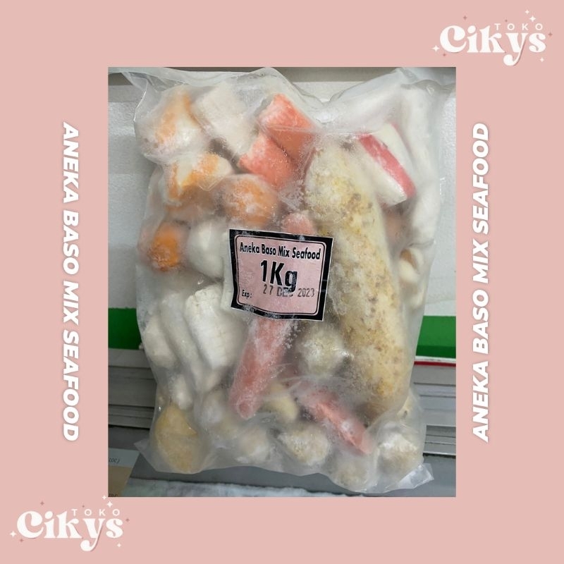 

Aneka Baso mix seafood 1 kg/steamboat/Halal