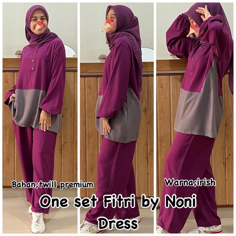 Daster Arab Noni FITRI Baju Setelan Rayon Twill Premium