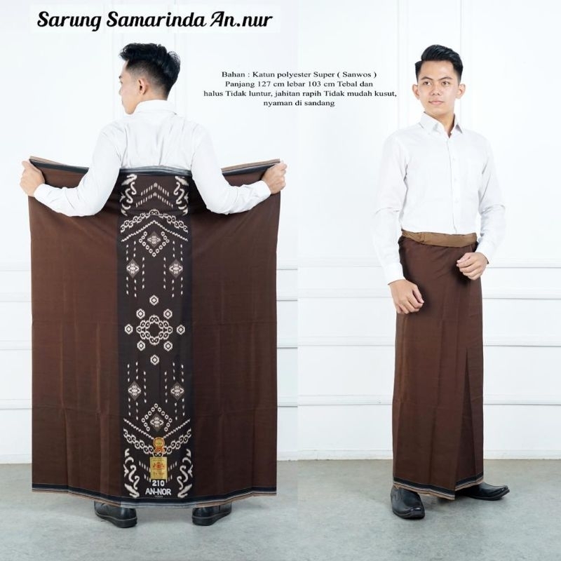 Aulia - Sarung Samarinda Polos Annur//Sarung Tumpal Motif Bunga