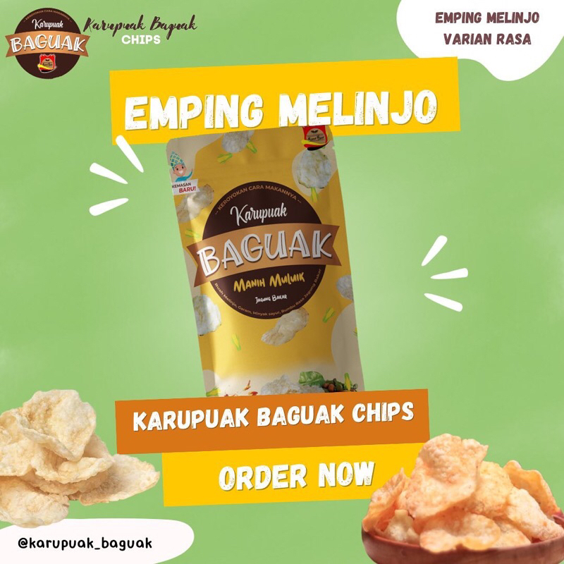 

Manih muluik (Jagung bakar) of Karupuak baguak chips