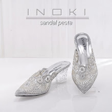 SANDAL PESTA HEEL SELOP KEBAYA WEDDING IMPORT  66-4 HAK KACA 5 CM SENDAL HEELS  SESERAHAN DAN KONDANGAN NEW