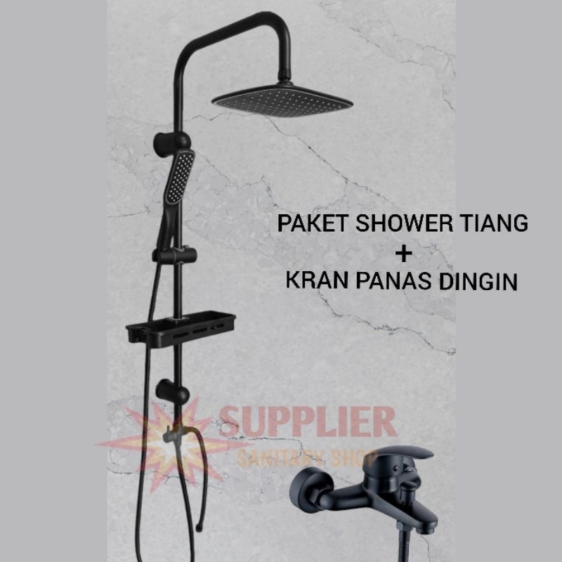 SHOWER TIANG PAKET KRAN PANAS DINGIN/KRAN PANAS DINGIN SET/HAND SHOWER TIANG