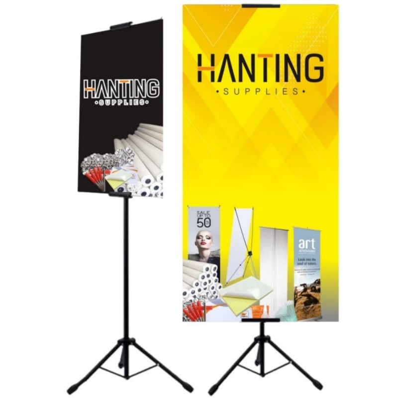 tripod banner 2 sisi tripod display tripod stand standing board