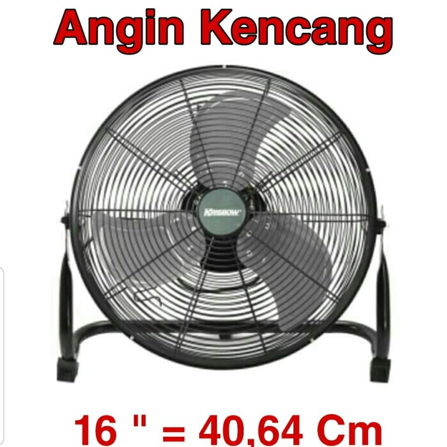 Krisbow Industrial Table Fan - Kipas Angin 16 Inch - Ace Hardware - Silver-10042068