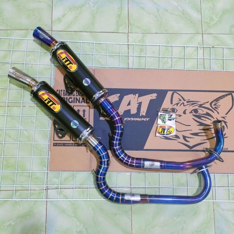 [ Harga Promo ] knalpot kobra matic inlet 38 black coating leheran bluemond untuk beat fi beat karbu