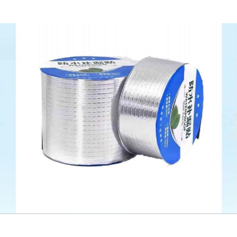 aluminium foil tape lakban aluminium anti bocor ready waterproof tape