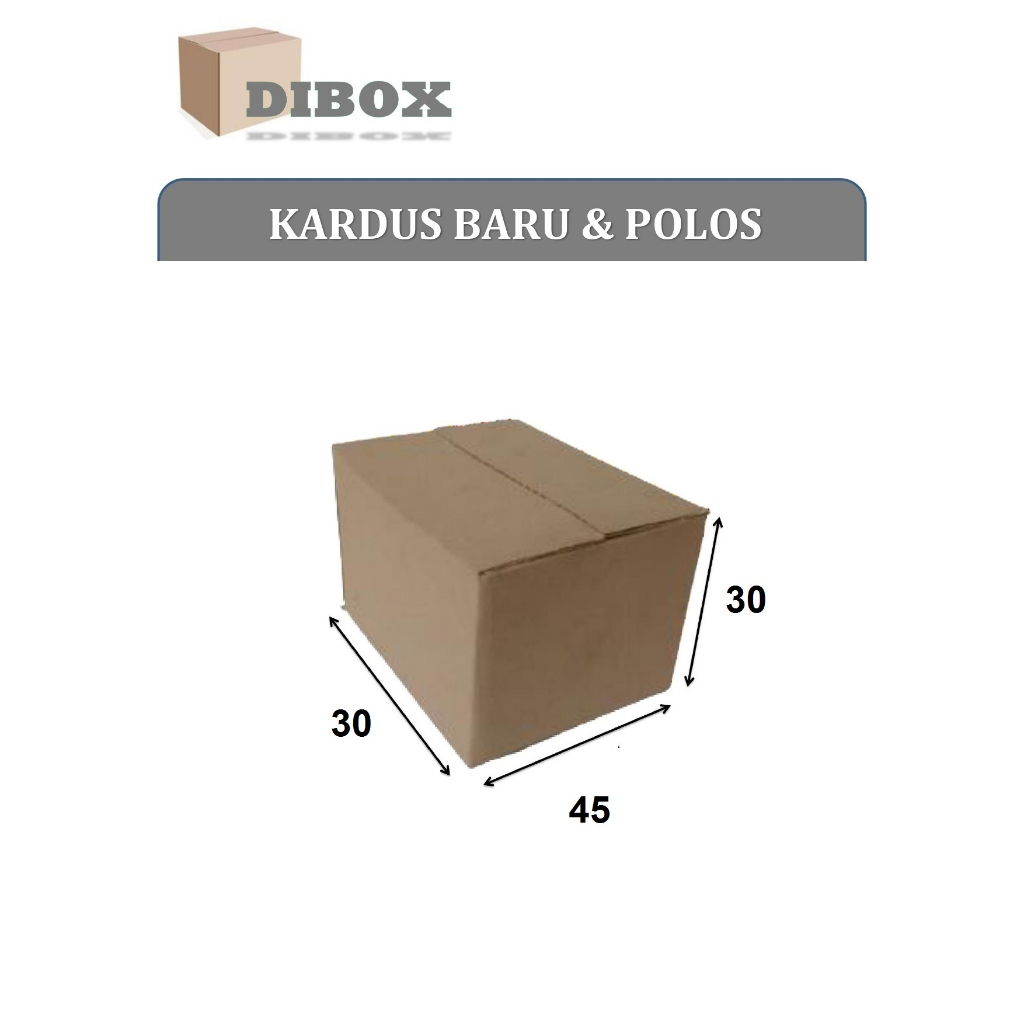 

KARDUS / BOX KARTON POLOS UKURAN 30 x 45 x 30 CM DOUBLE WALL
