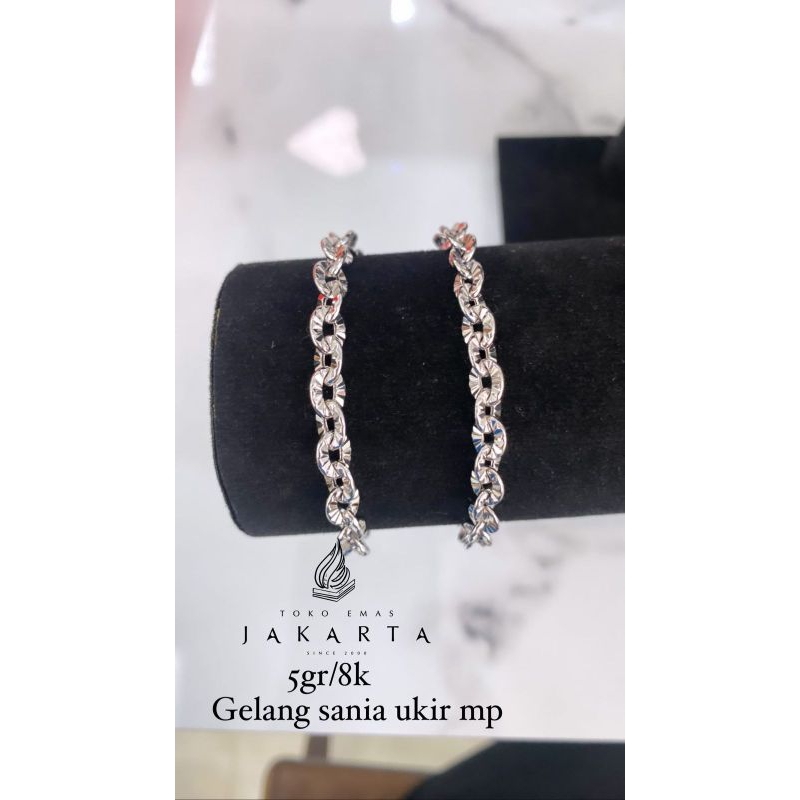 Gelang Sania Ukir 6K-8K ll 4-5 Gram ll 16-17 CM