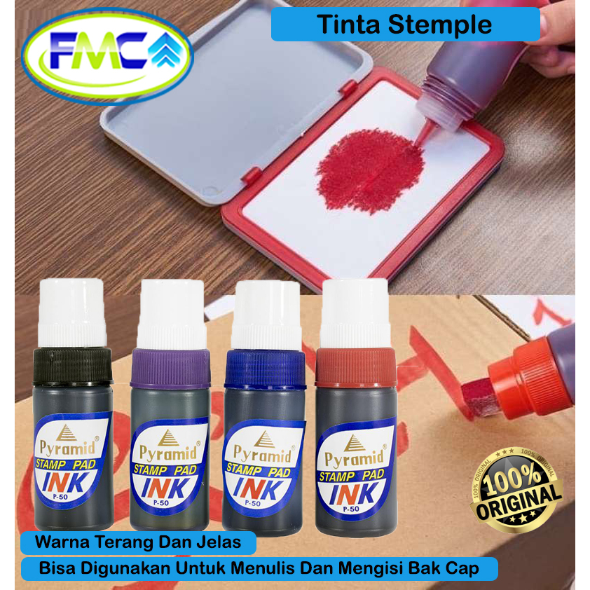 Tinta Stampel Permanen Refill Isi Ulang Stamp Pad Stample Cap Permanent Original Premium Quality