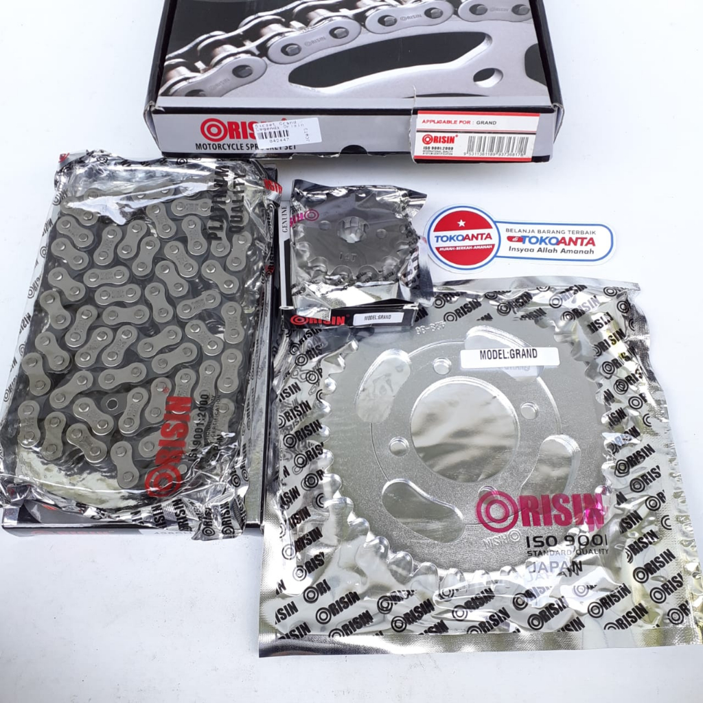 Gir Gear Set Girset Depan Belakang Rantai Motor GL Max Neotech Grand Legenda Jupiter Z1 Z Karisma Su