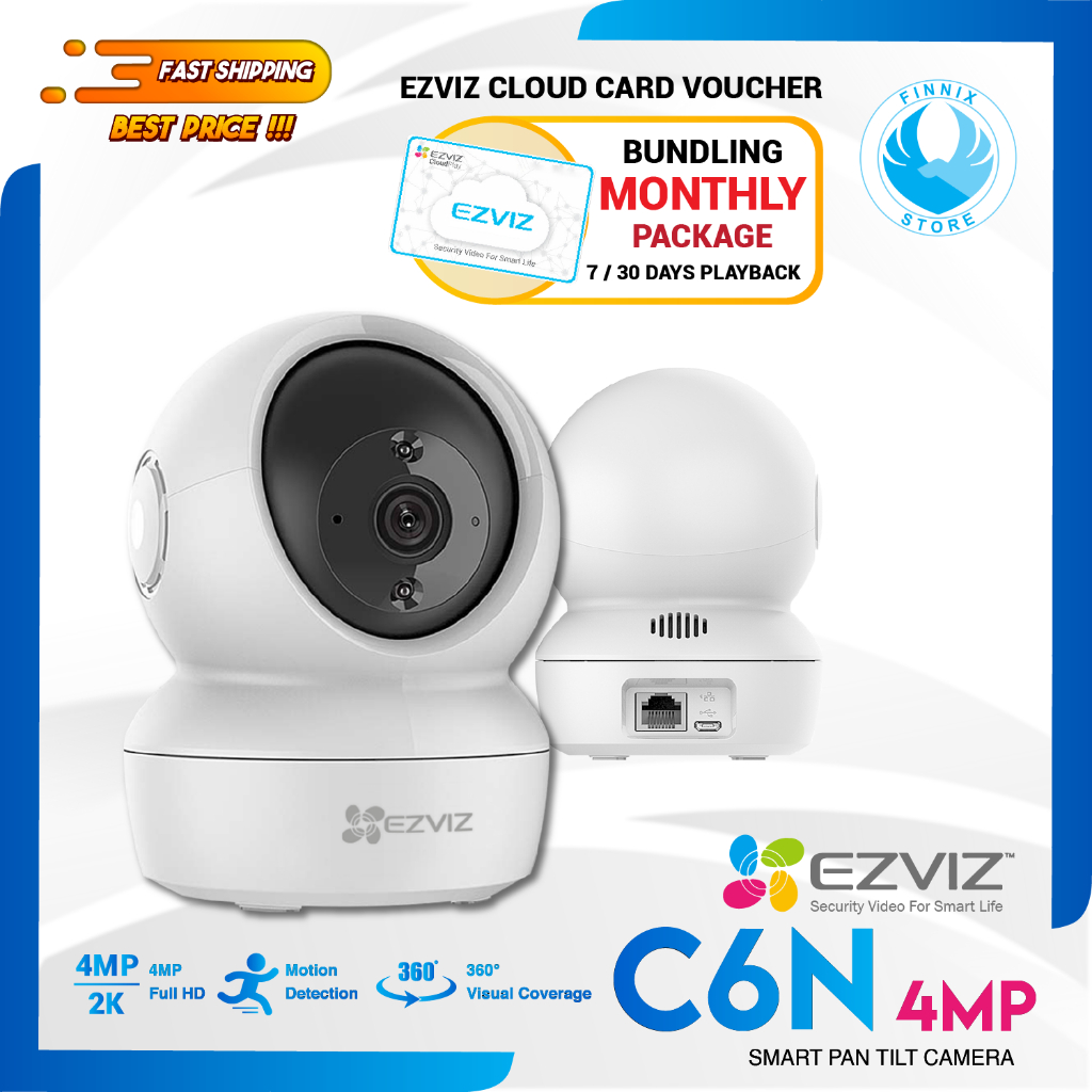 EZVIZ C6N 2MP / 4MP IP Camera CCTV Bundling Cloud Storage 1 Bulan