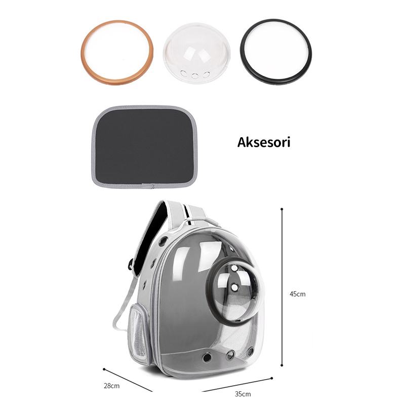 Tas Ransel Hewan kucing Tas Astronot Transparan Kucing Anjing Pet Bag