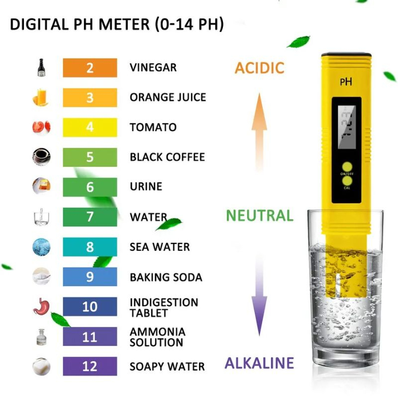 Digital PH Meter Alat ukur kadar asam basa atau normal air akuarium - PH Meter