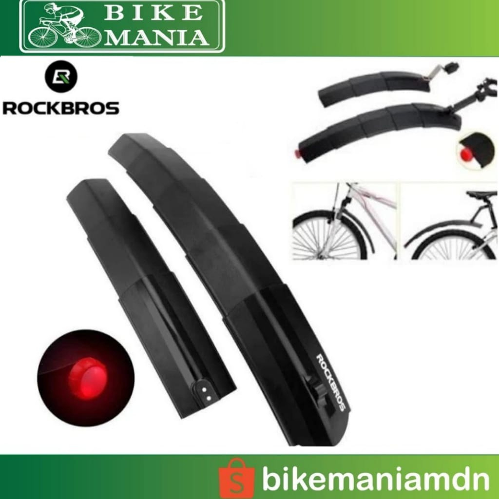 ROCKBROS SAYAP SPAKBOR SEPEDA DNB-1001bk BICYCLE FENDER SLEBOR -sayap sepeda Spackbor Slebor Folding