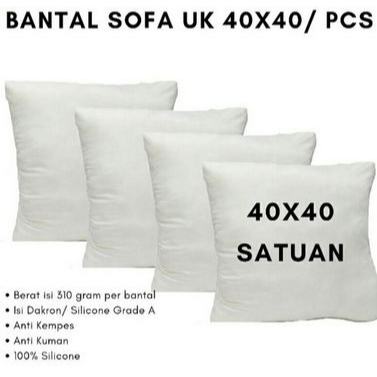 Bantal Sofa Polos Bantal Kursi Polos ukuran 40x40 cm Harga Murah Terjangkau