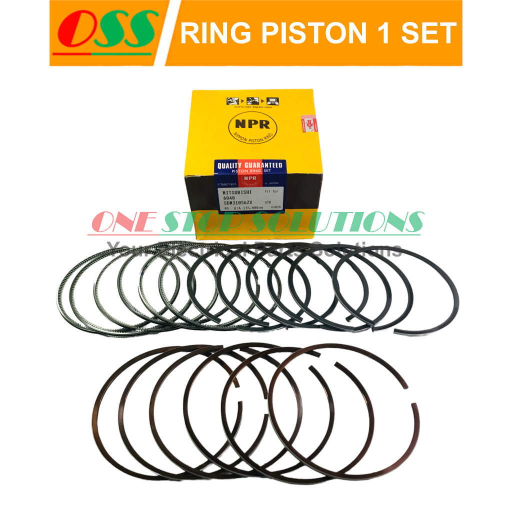 RING PISTON ENGINE MITSUBISHI 6D40 1 SET