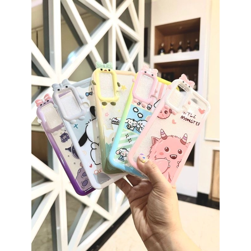 0528 VVV CASE SOFTCASE KARTUN MOTIF DINOSAURUS MONSTER POCHA XIAOMI REDMI 12C 10 A1 A2 MI 11LITE 9 9PRIME NOTE 9 10PRO 12 Casing cute lucu pita kuromi sanrio melody