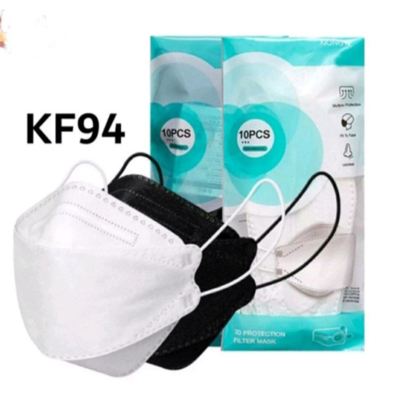 Masker KF94 4ply Protective Mask Bahan lembut isi 10pcs