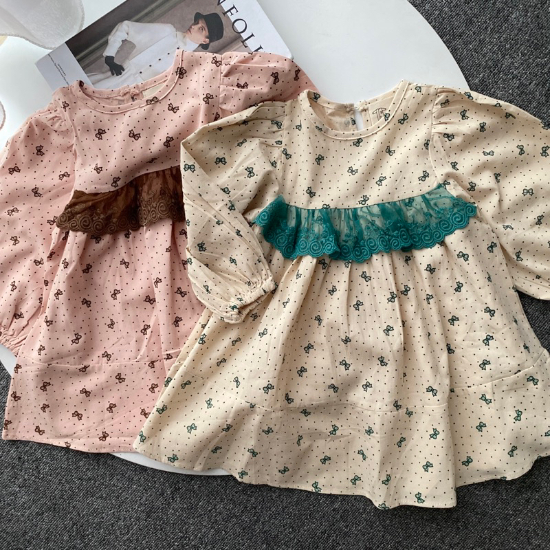 Poppyna dress lace | dress anak perempuan