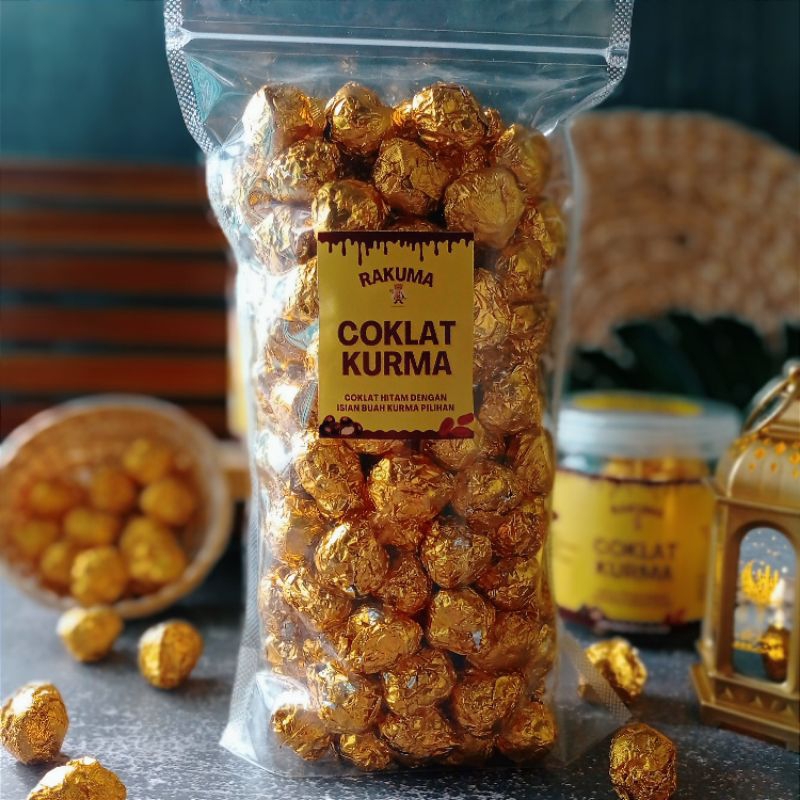 

Rakuma Kurma Coklat, Snack Sehat Coklat Kurma, Cemilan KurCok kiloan, Energy Balls 1kg