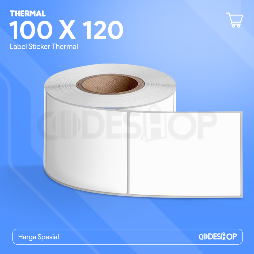 

Label Thermal 100 x 120 / 100x120 mm / 100x120mm 1 Line 500 Pcs Stiker