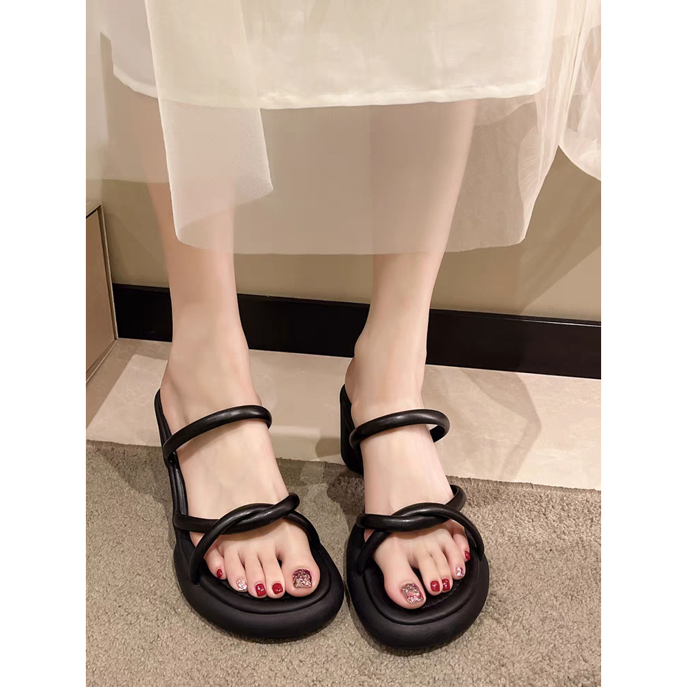 COD POS 474  Sandal Heels Tali 5Cm Sandal Wanita Premium