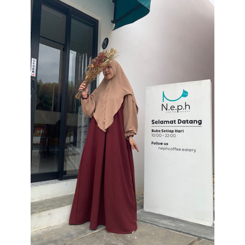 Abaya umroh - Gauri SET khimar