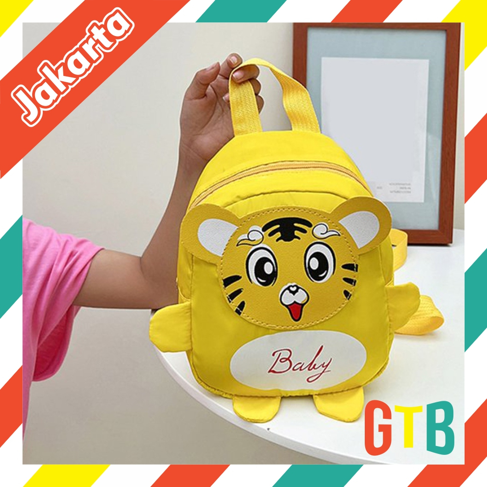 GTB Tas Anak Tiger Ransel Anak Laki Perempuan Motif Macan W187