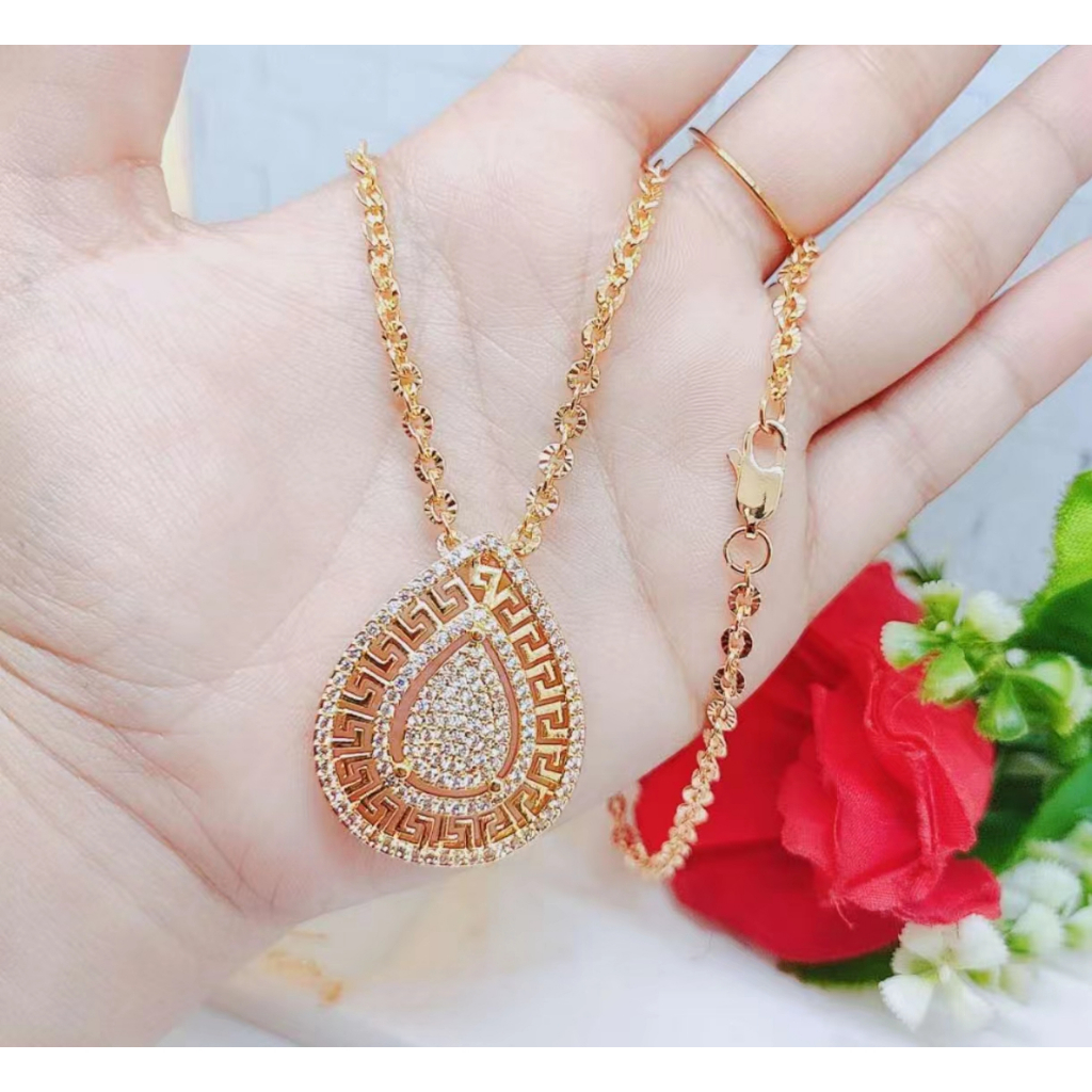 Kalung Xuping Mata Full Lapis Emas Perhiasan Fashion R1/R2/R3/R4