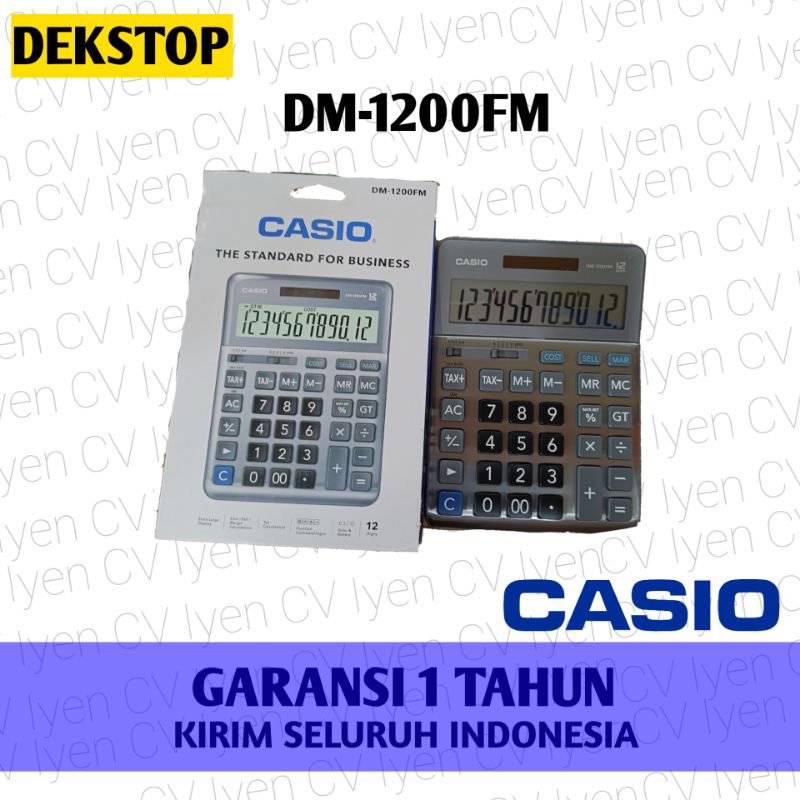 

kalkulator Dekstop Casio DM-1200FM / Casio DM 1200FM / casio dm 1200fm / kalkulator Casio