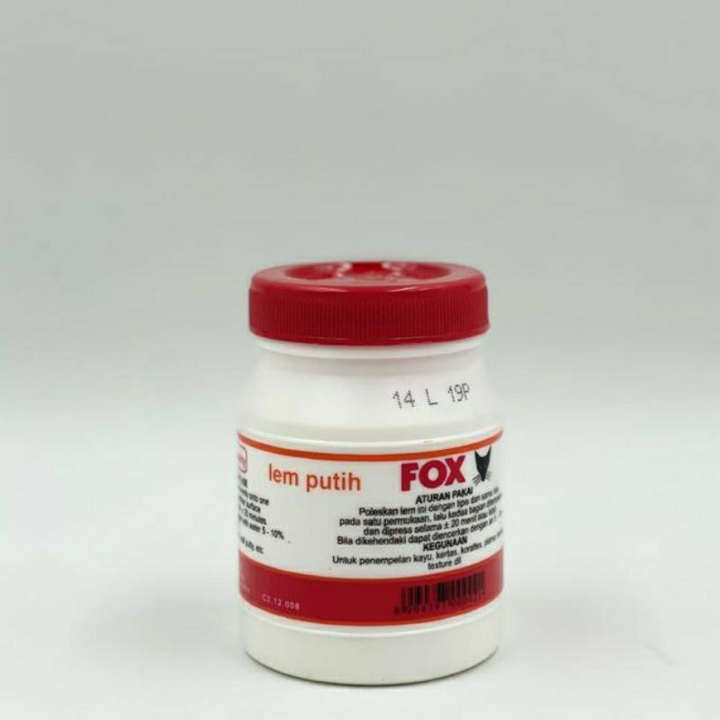

Lem Putih Fox Putih PVac Botol 150 gr gram