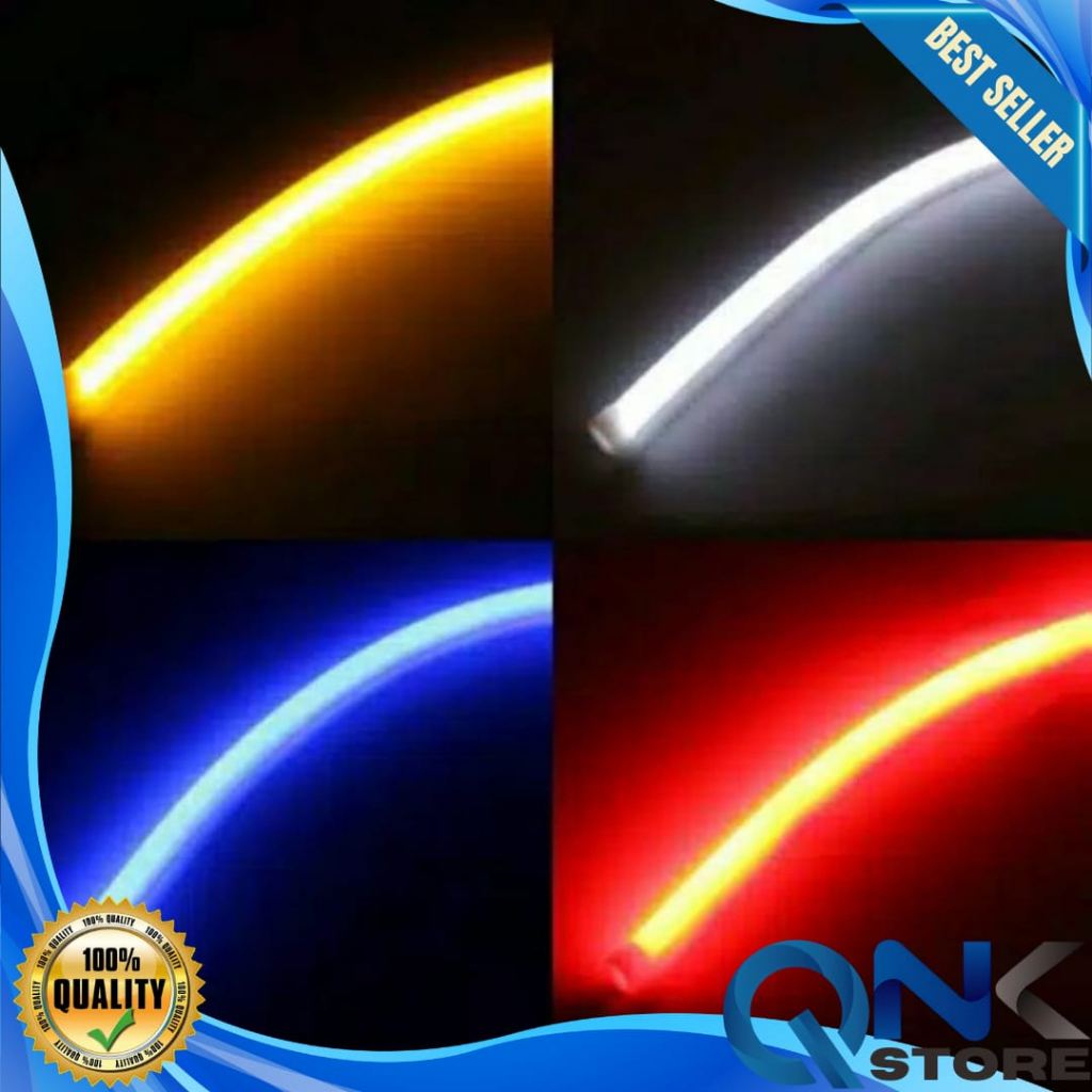 LAMPU LED ALIS NEON 30CM DRL FLEXIBL MOTOR MOBIL LED BAR