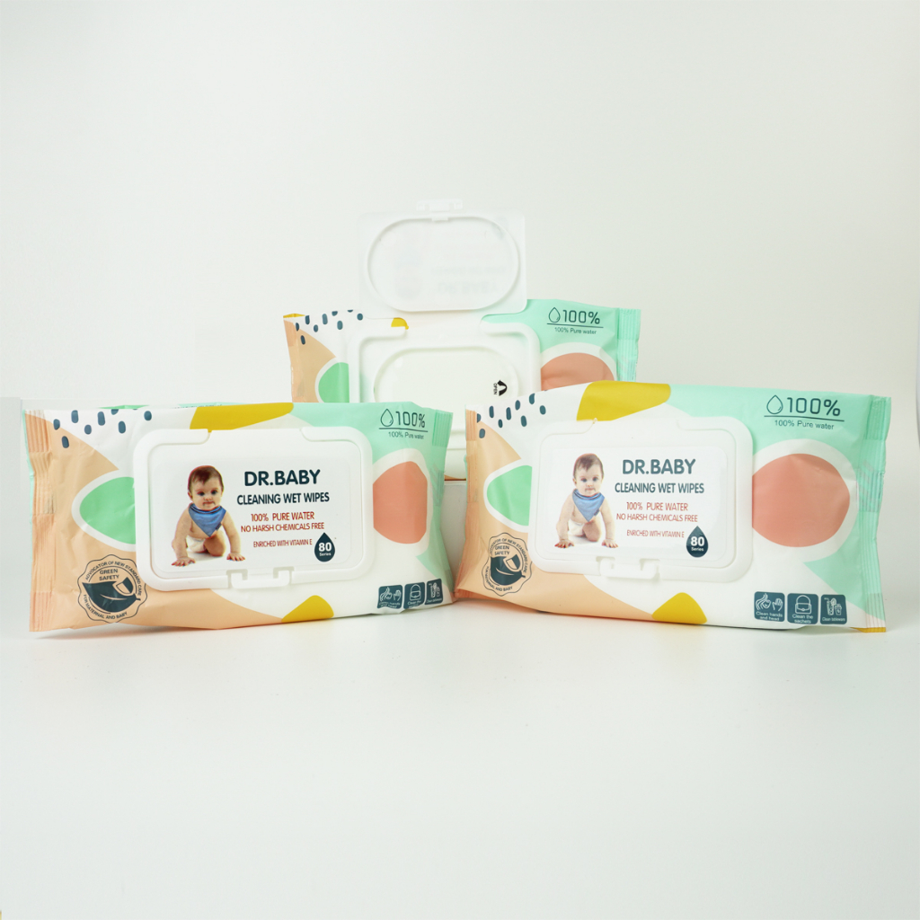 Tissue basah bayi tanpa alkohol dan pewangi 80s / Baby wipes 80s