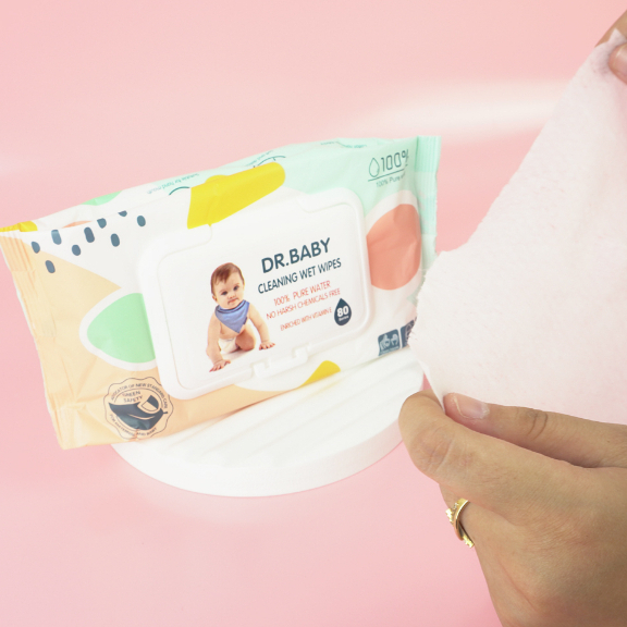 Tissue basah bayi tanpa alkohol dan pewangi 80s / Baby wipes 80s