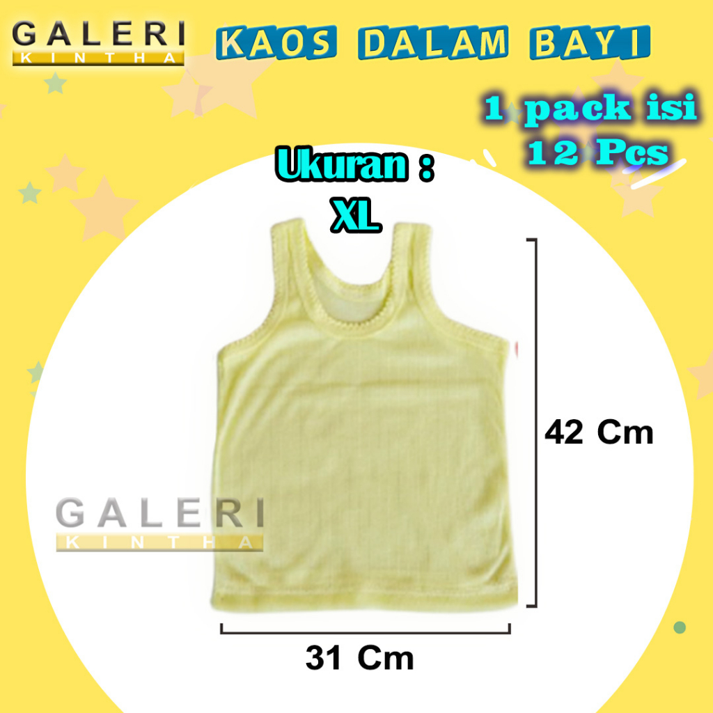 Kaos Dalam Bayi Anak Singlet Bayi Newborn Laki laki Perempuan 0 s.d 4 Tahun