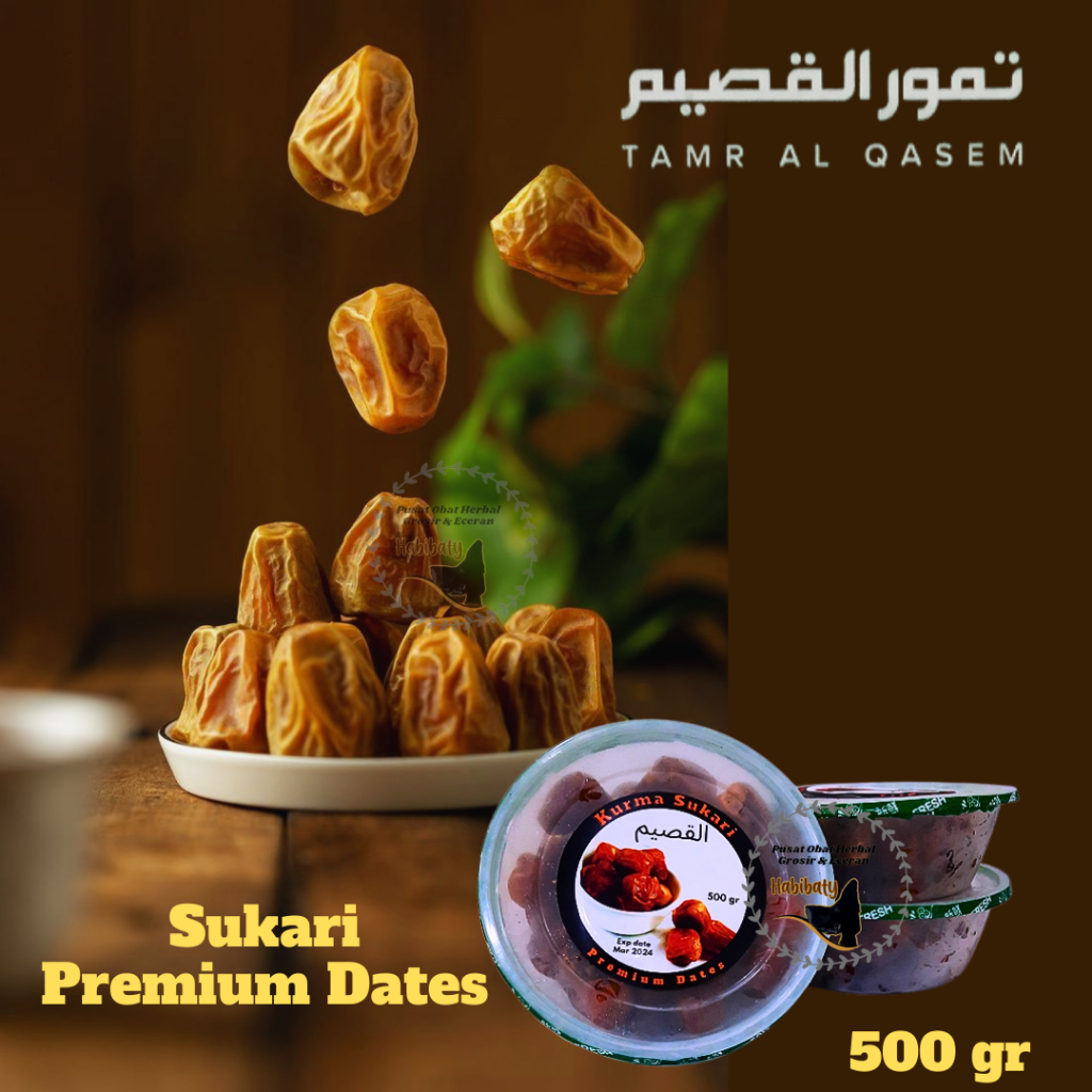 

Kurma Sukari AL Qassim Premium Dates 500 gr