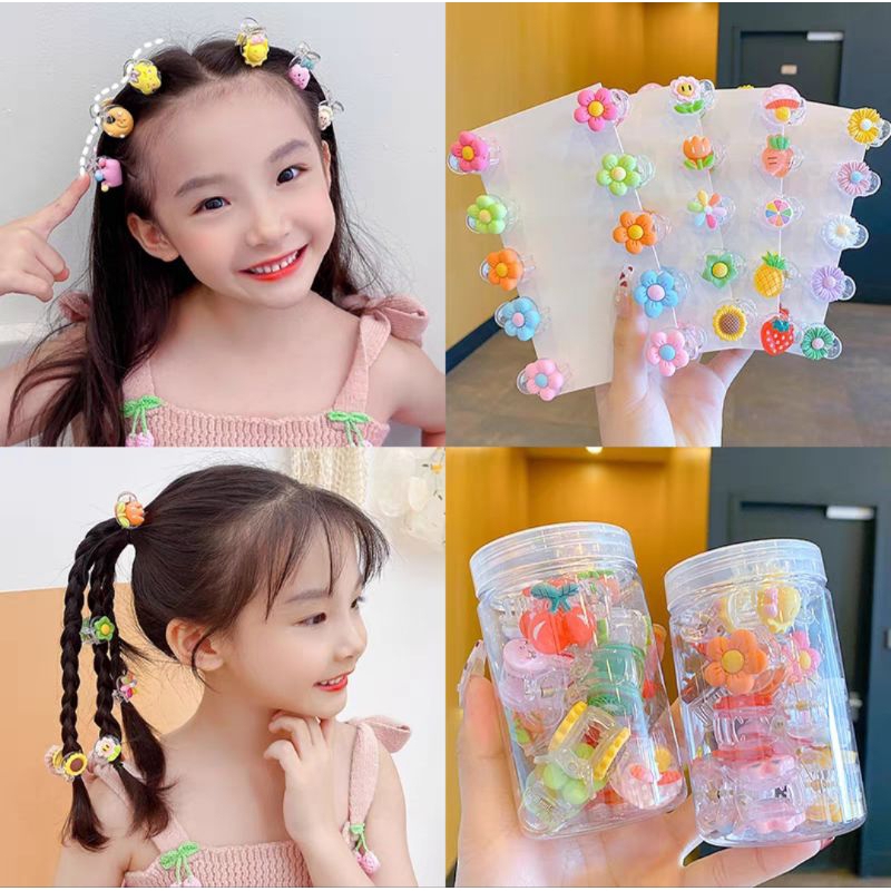 Jepit Rambut Mini Korea Transparan 2cm Jedai Mini Karakter Jepitan Rambut Anak Lucu Kecil Baby Mini Hair Claw Clips