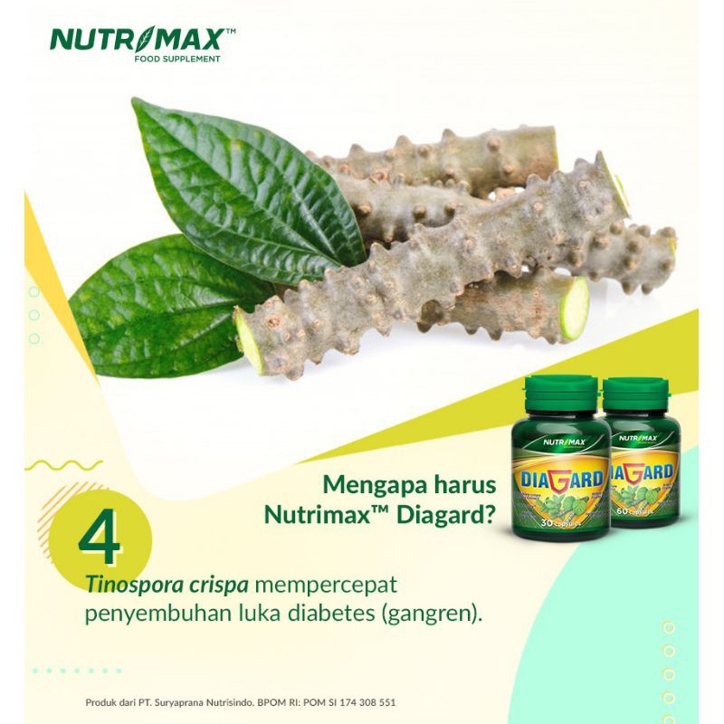 NUTRIMAX FOOD SUPPLEMENT DIAGARD ISI 30 KAPLET