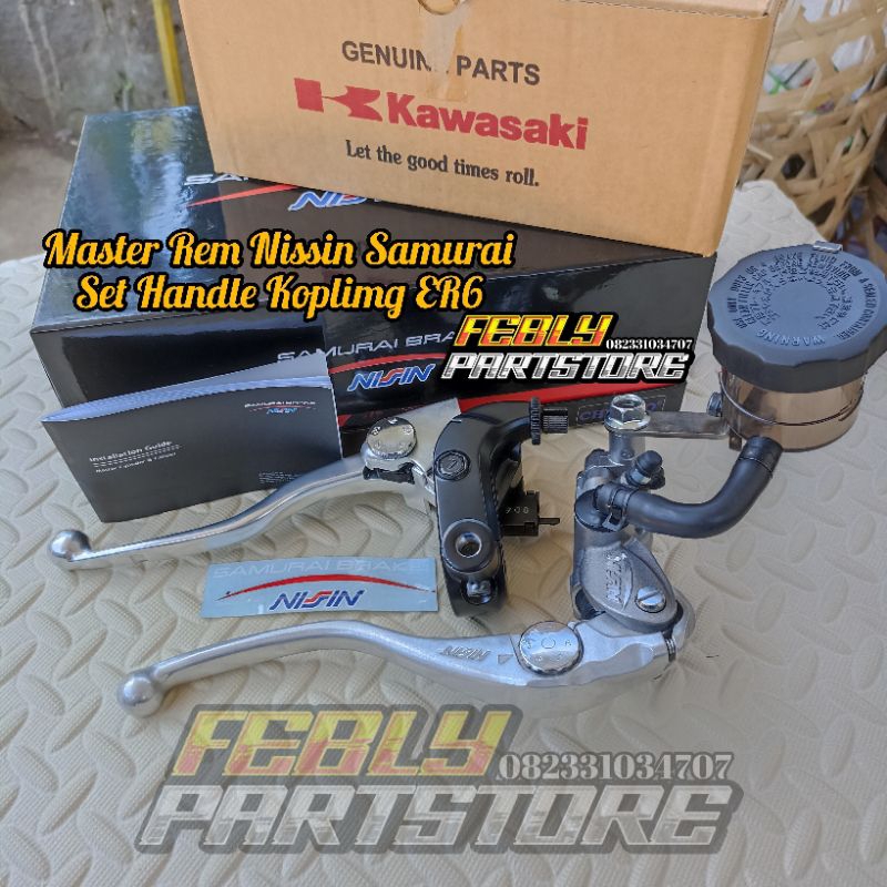 MASTER REM NISSIN SAMURAI ORIGINAL SET HANDLE KOPLING ER6 ORIGINAL KAWASAKI MASTER NISSIN SAMURAI RA