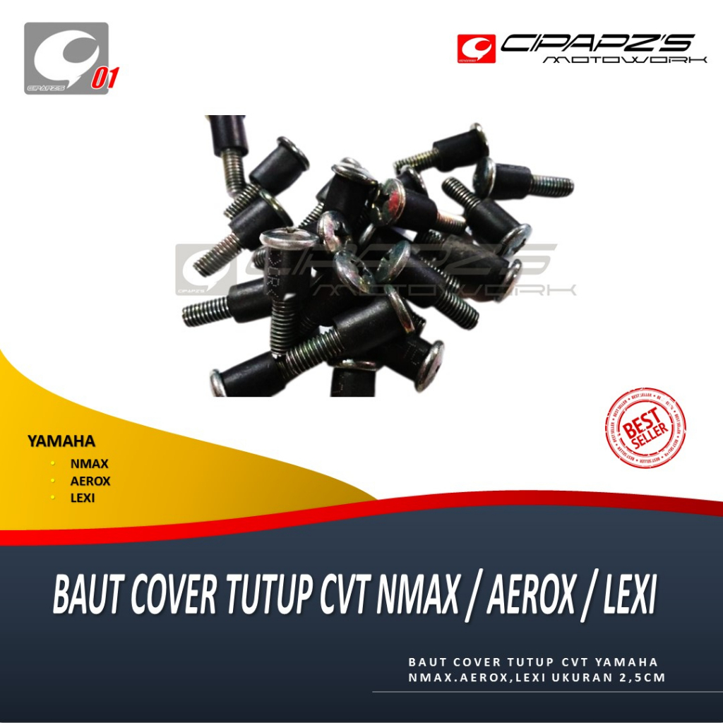 Baut Cover Tutup CVT ORI YAMAHA Nmax Aerox Lexi