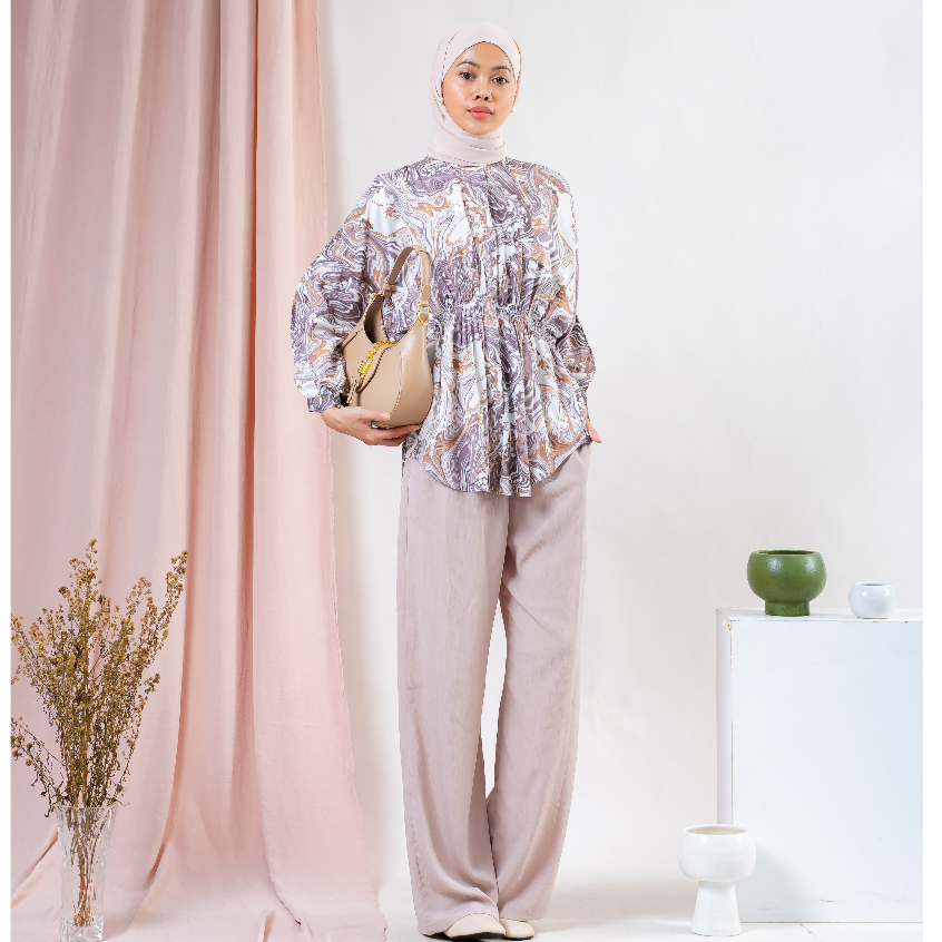 BLOUSE GLORY KEMEJA SHANGHAI RAYON MOTIF PREMIUM B660