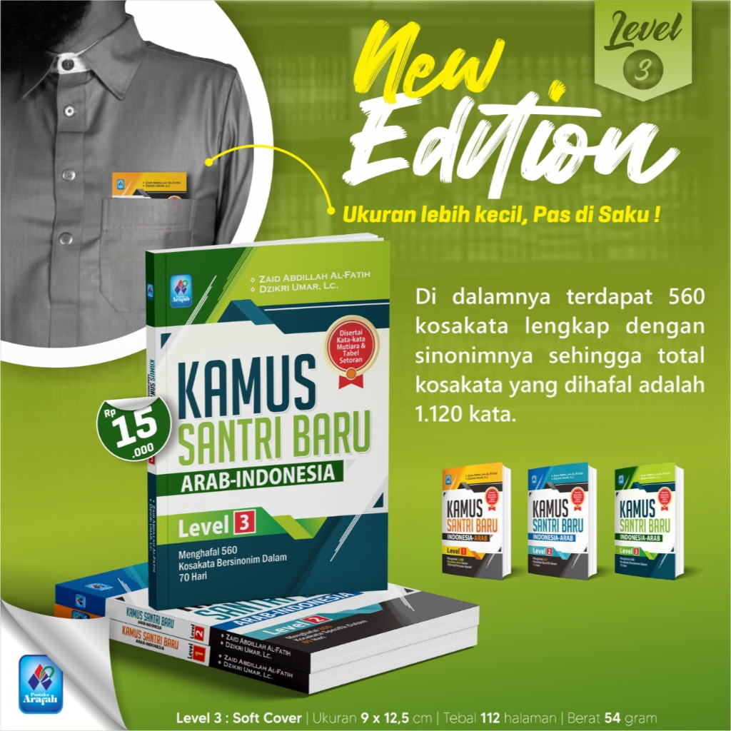 

Kamus Santri Baru Arab - Indonesia Level 3 - Pustaka Arafah