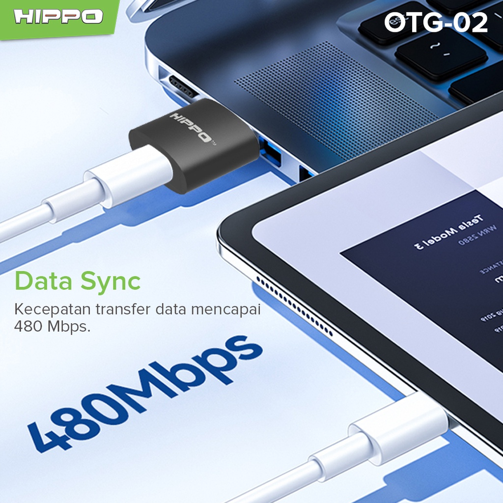 Hippo OTG-02 Converter TYPE - C TO USB Support Fast Charging