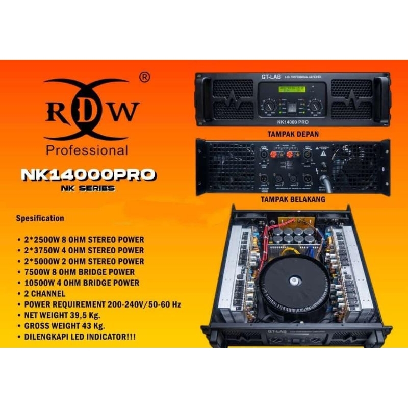 POWER CLAS TD NK14000 PRO BY RDW PROFESIONAL