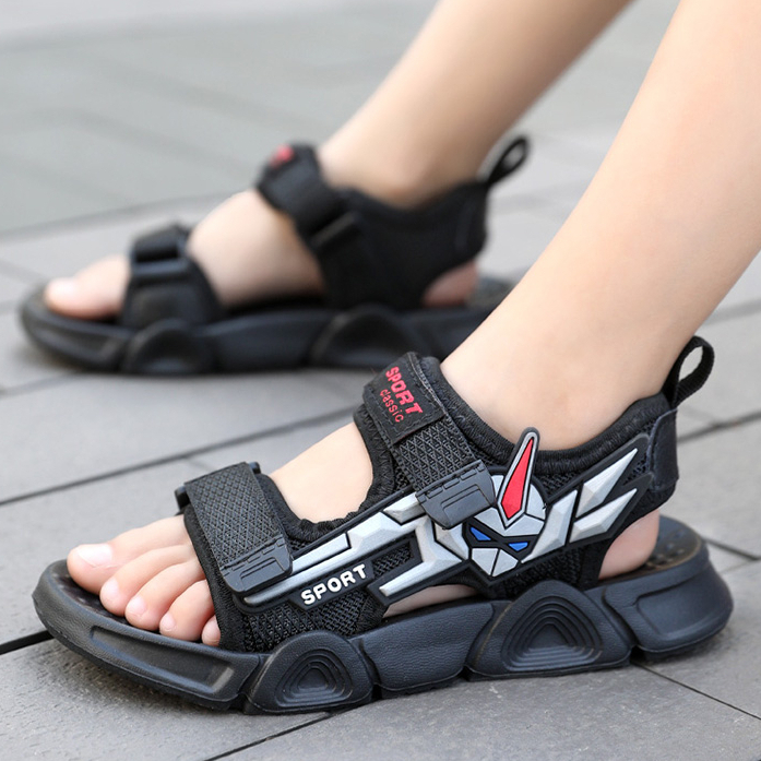 GLORYKIDZ 2023SH2099 Sendal Anak Laki Laki 3 Tahun - 12 Tahun Sendal Gunung Anak Laki Laki Transformer Sandal Anak Robot Import Bahan Karet Empuk Size 27-38