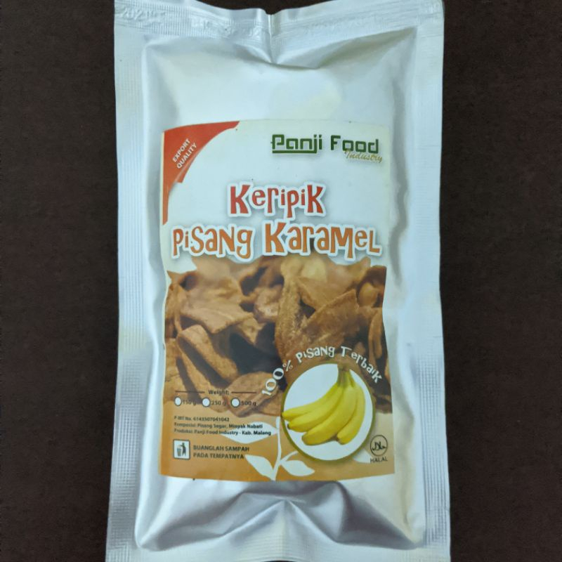 

Keripik Buah Pisang Karamel 90gr / 100% Asli Malang / Caramel Banana Chips - Panji Food